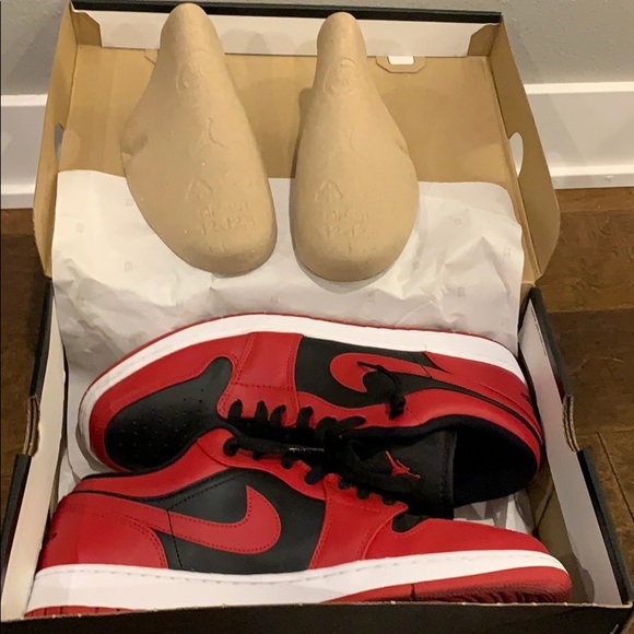 Air Jordan 1 low Reverse Bred Sz 12 - Picture 2 of 7